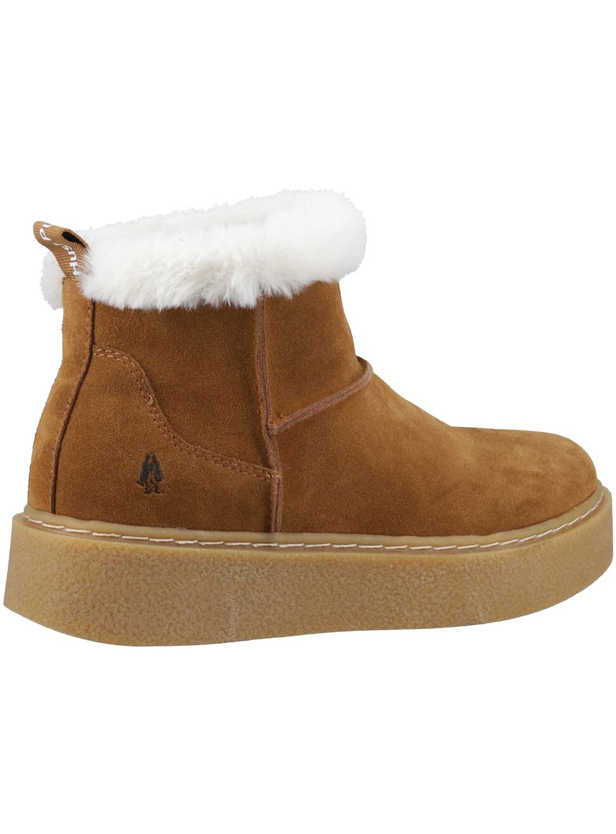 HUSH PUPPIES Water Resistant Suede Becca Ankle Boots Tan 6 - Image 2