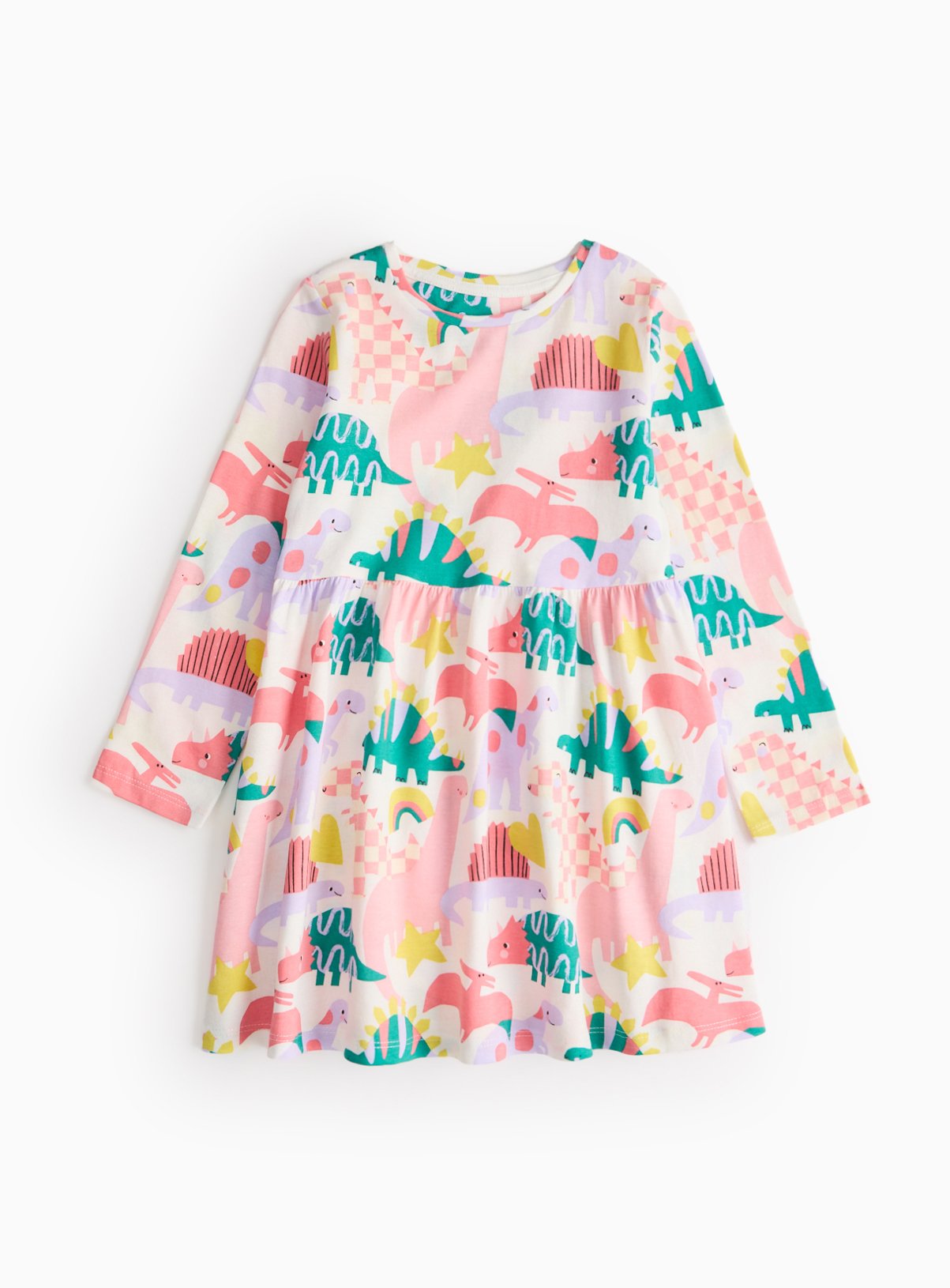 Dinosaur Print Jersey Dress 1-2 years