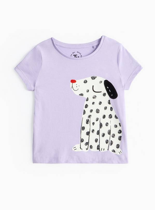 Lilac Dog Graphic T-Shirt  2-3 years