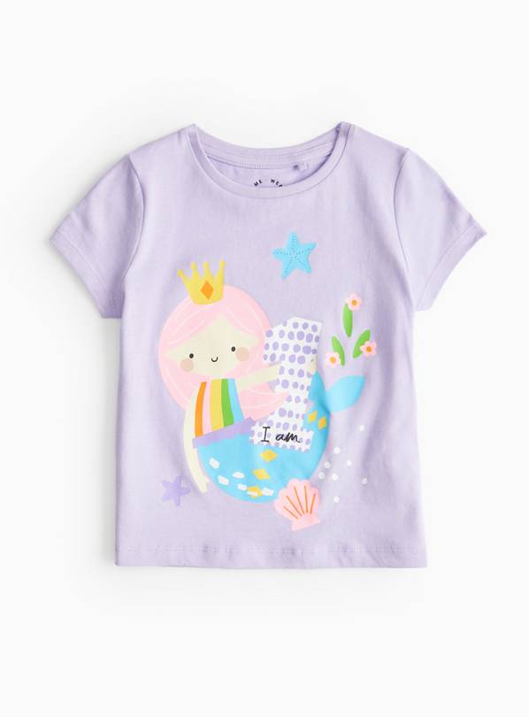 Lilac I Am 1 Age Print T-Shirt  1-2 years
