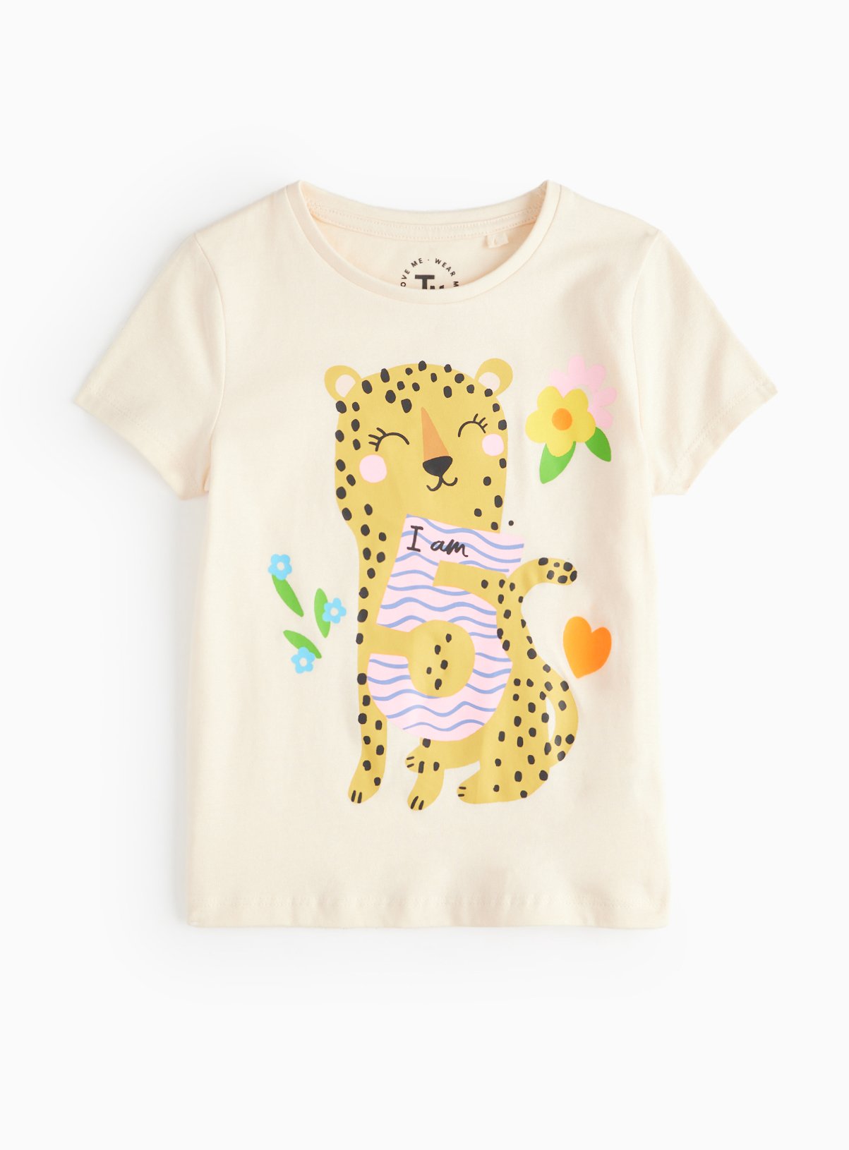 Cream Cream Age Print T-Shirt (4-5 Years) - Tu by Sainsbury's
