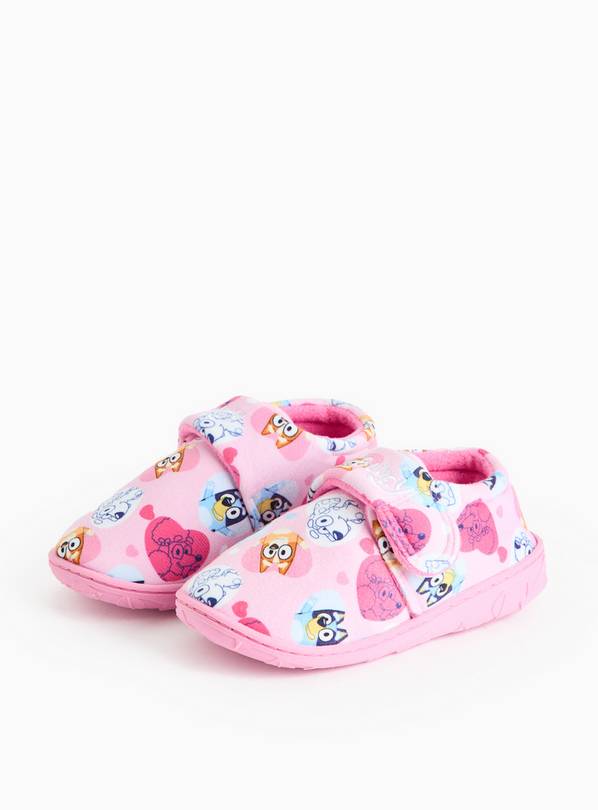 Bluey Pink Character Cupsole Slippers 4-5 Infant