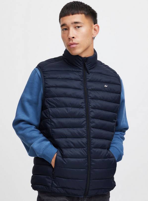 BLEND Lightweight Navy Puffer Gilet XL