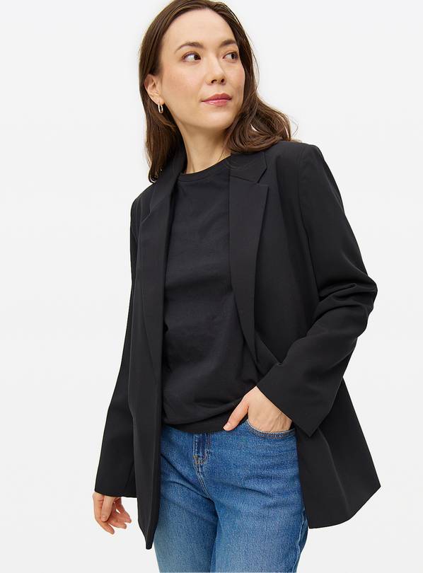 Black Relaxed Blazer Jacket 10