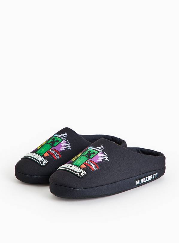 Minecraft Character Print Mule Slippers 10-11 Infant