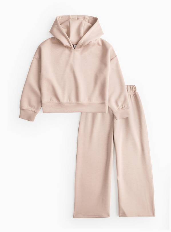 Cream Scuba Hoodie & Joggers Set  13 years