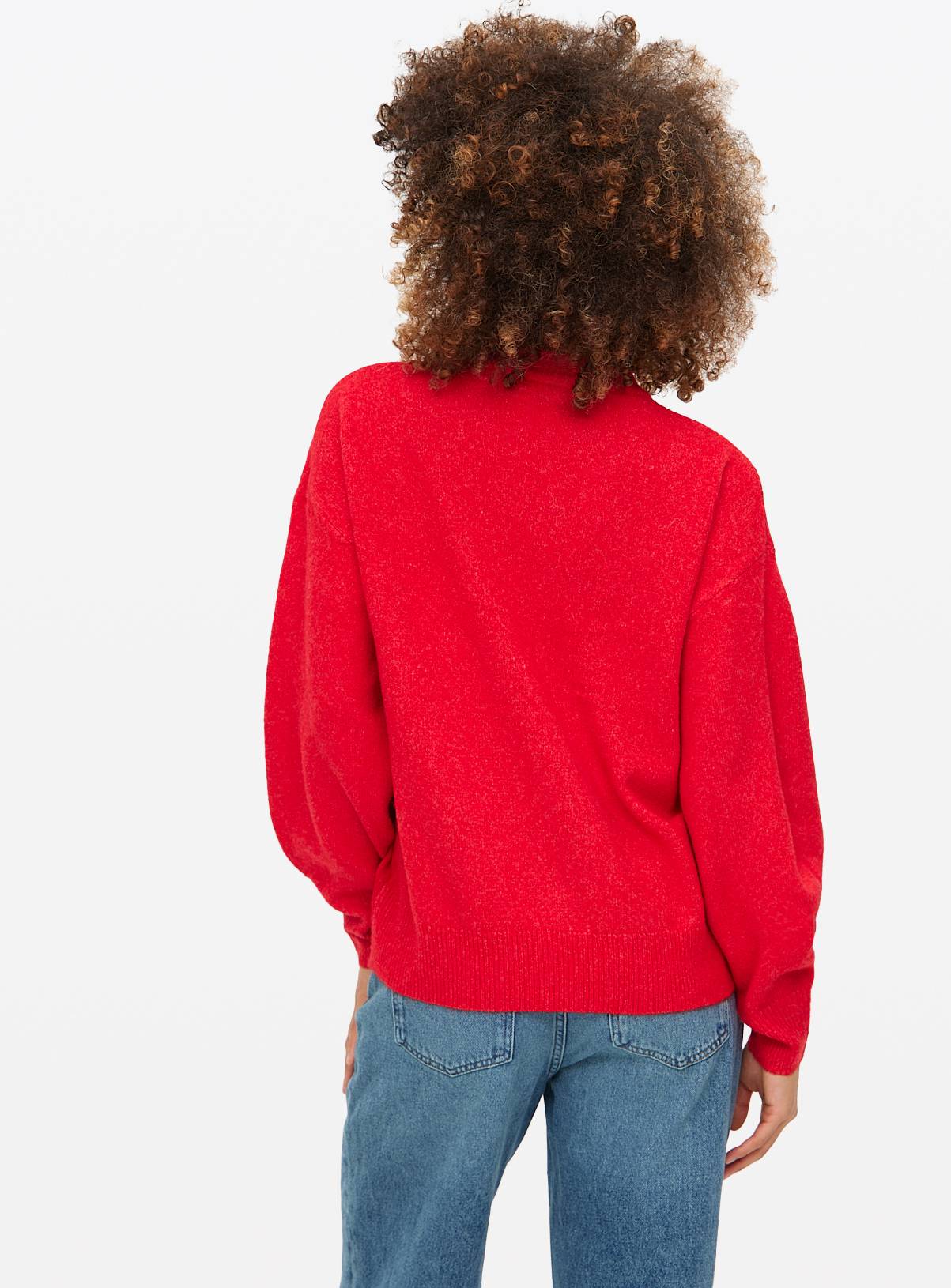 Red Large Heart Knitted Crew Jumper 8 - Image 4