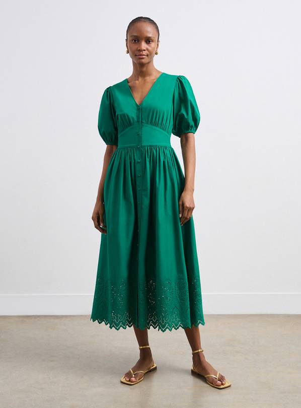 Buy FINERY Chelsea Dress Green 10 Dresses Tu