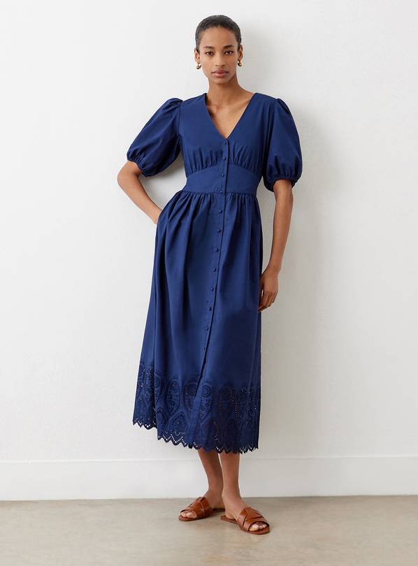 FINERY Chelsea Dress Navy 12