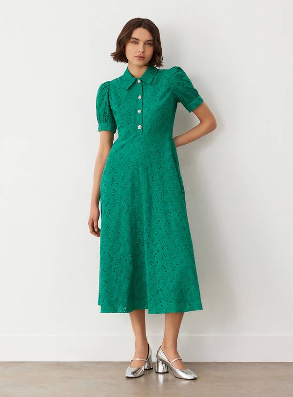 FINERY Nora Dress Green 10