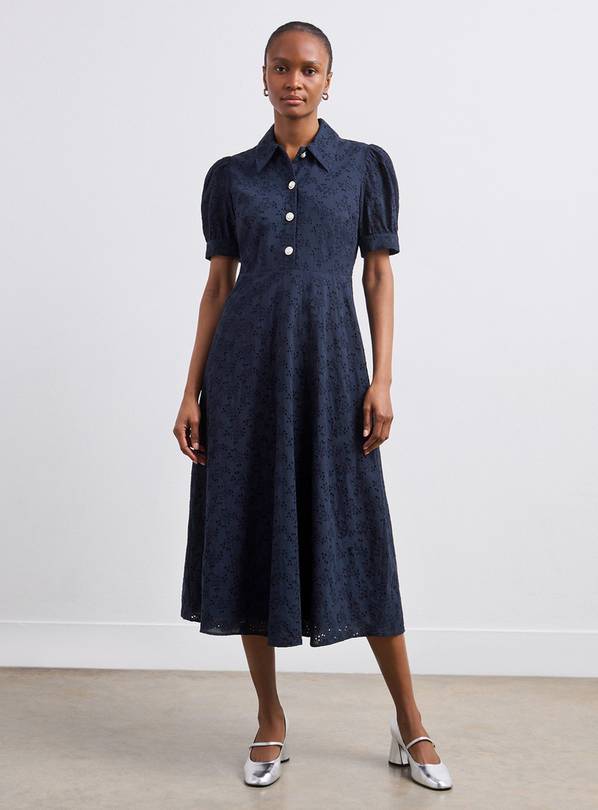 FINERY Nora Dress Navy 8