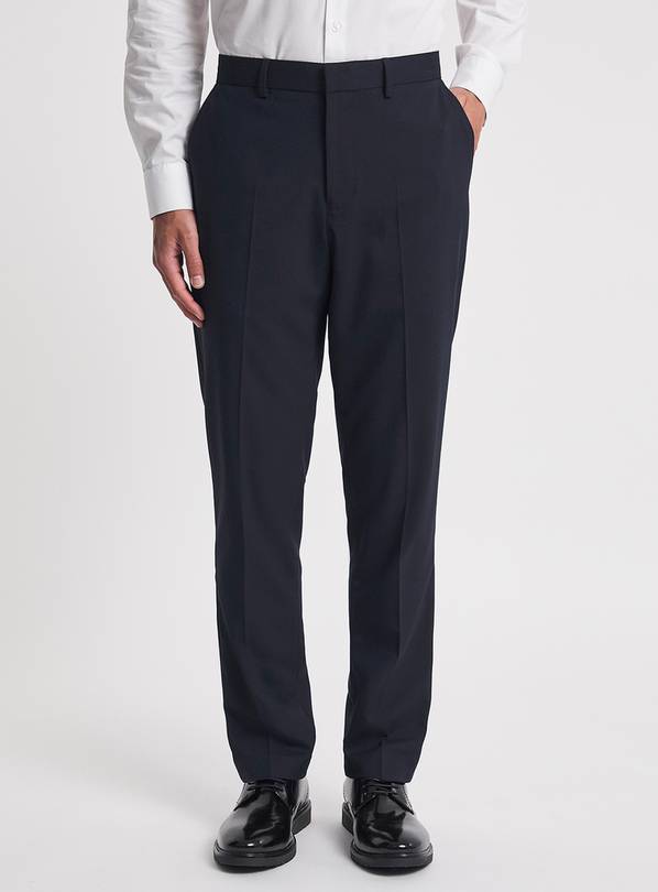 JACAMO Regular Fit Stretch Formal Trouser Navy 50R