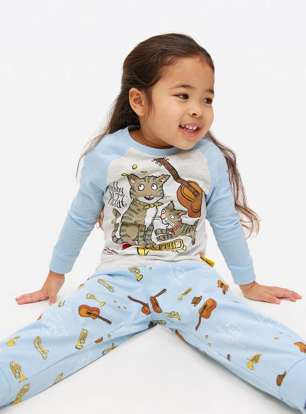 Tabby McTat Light Blue Printed Pyjamas 1-2 years