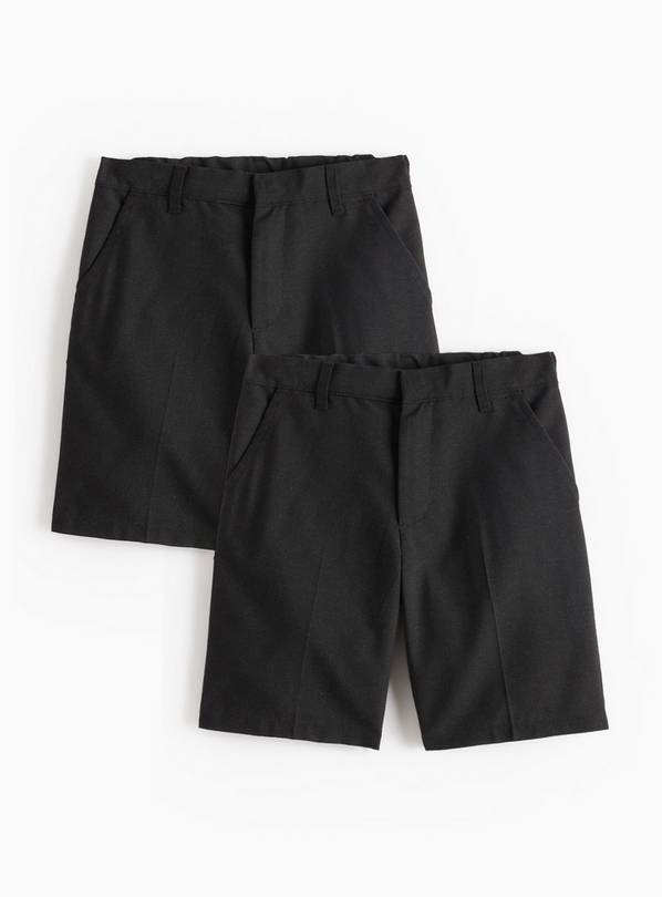 Charcoal Classic School Shorts 2 Pack 13 years