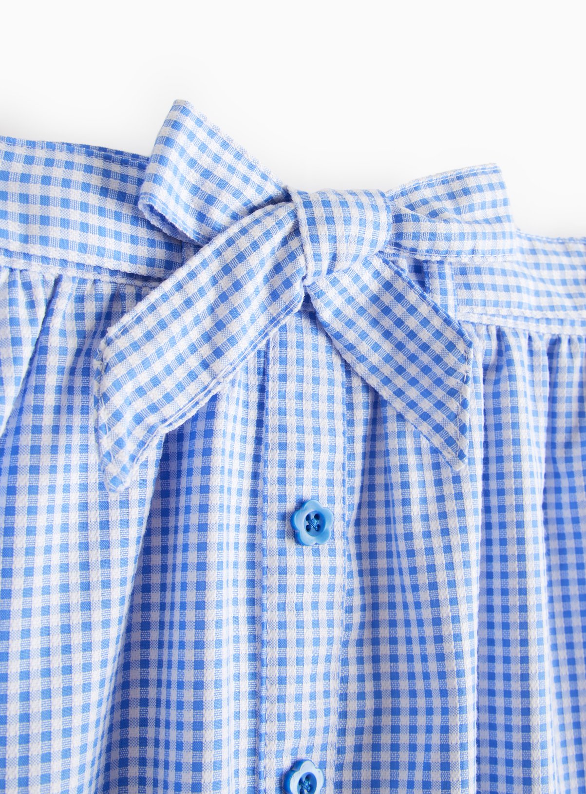 Blue Gingham Cotton Blend Skirt 2 Pack 8 years - Image 2 thumbnail