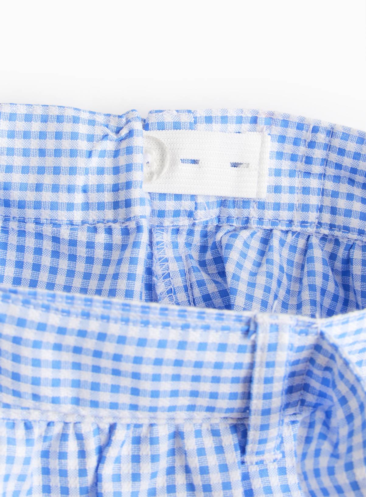 Blue Gingham Cotton Blend Skirt 2 Pack 8 years - Image 4