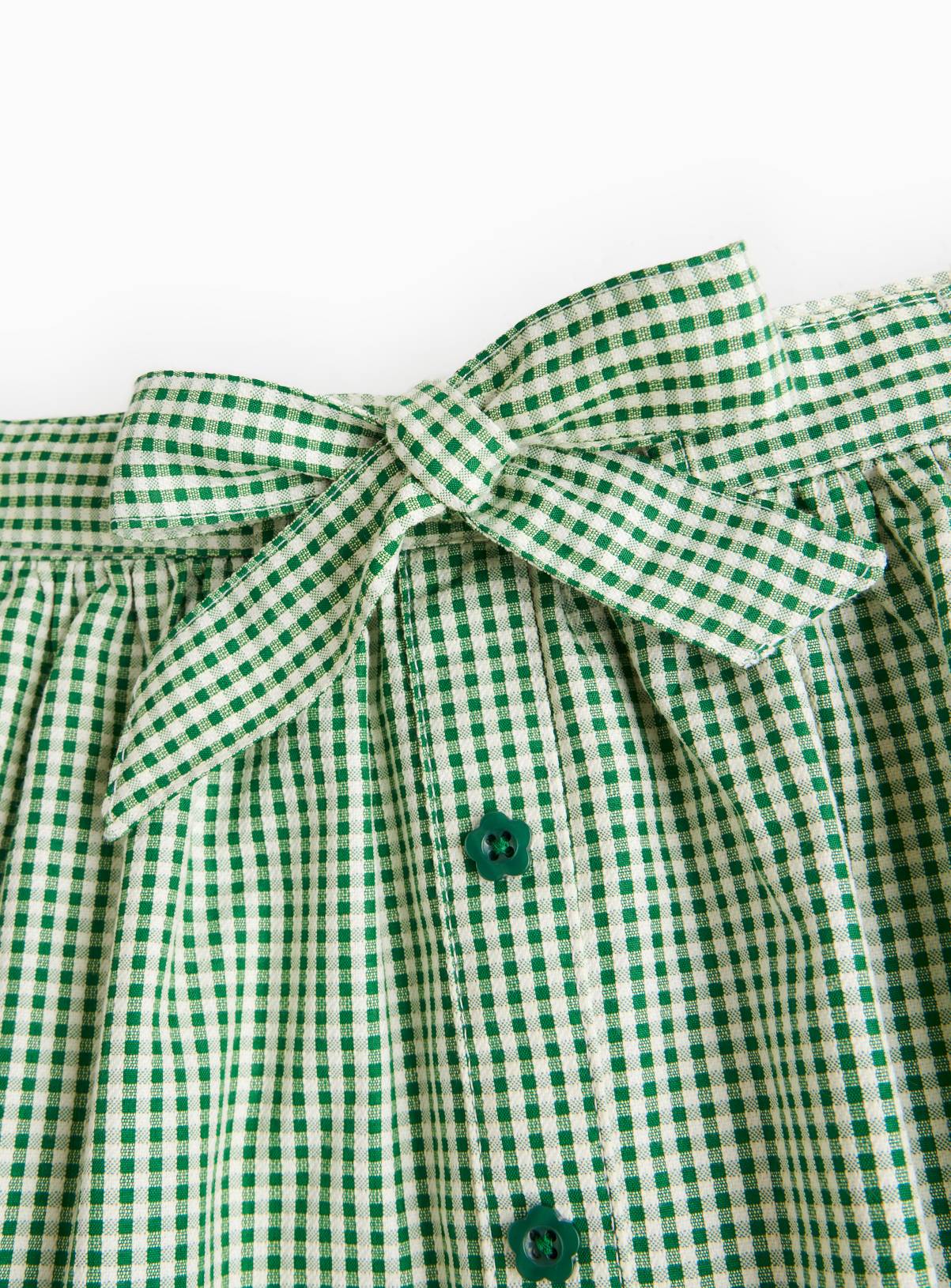 2 Pack Green Gingham Skirt 10 years - Image 2