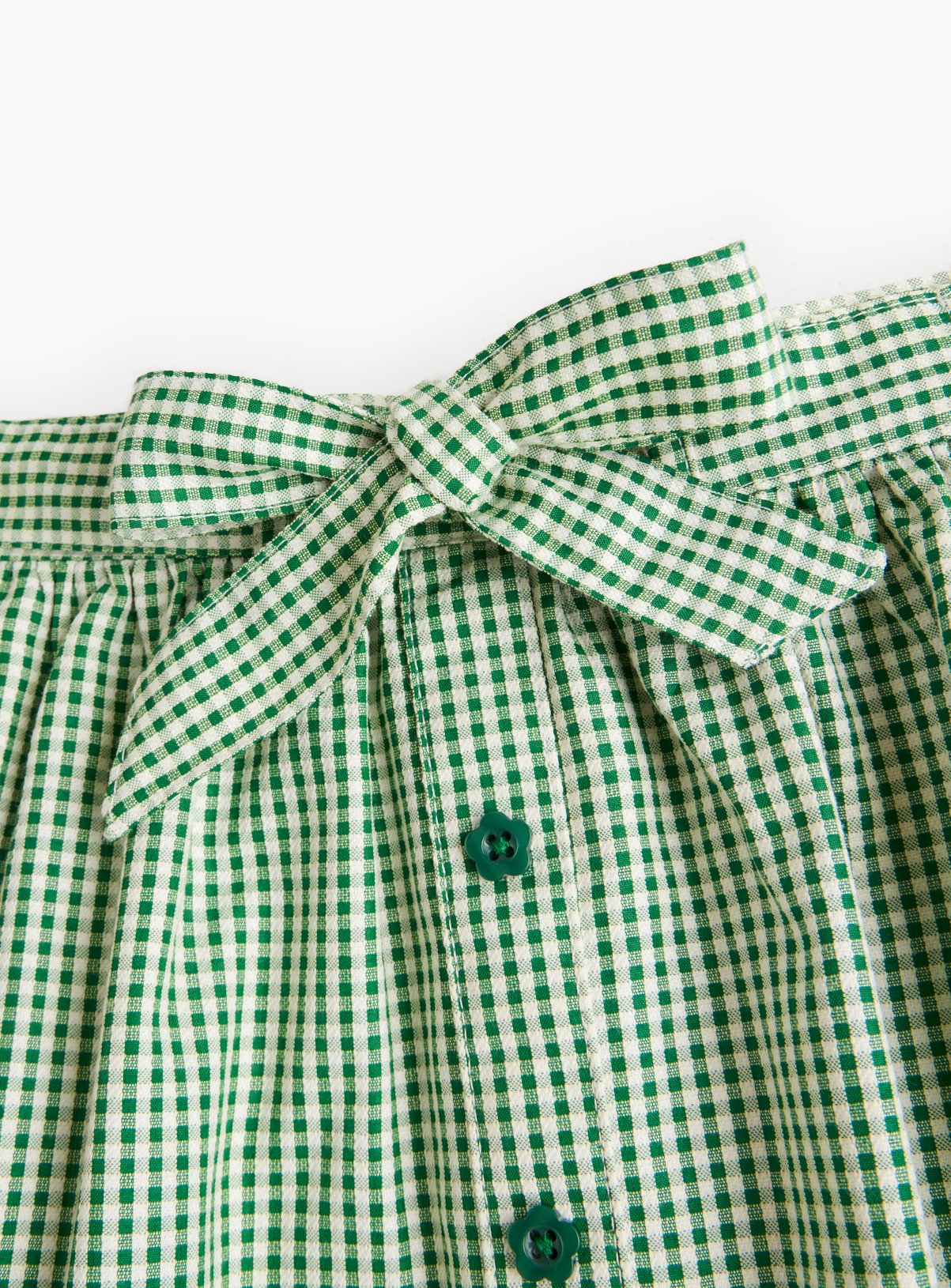 2 Pack Green Gingham Skirt 11 years - Image 2 thumbnail