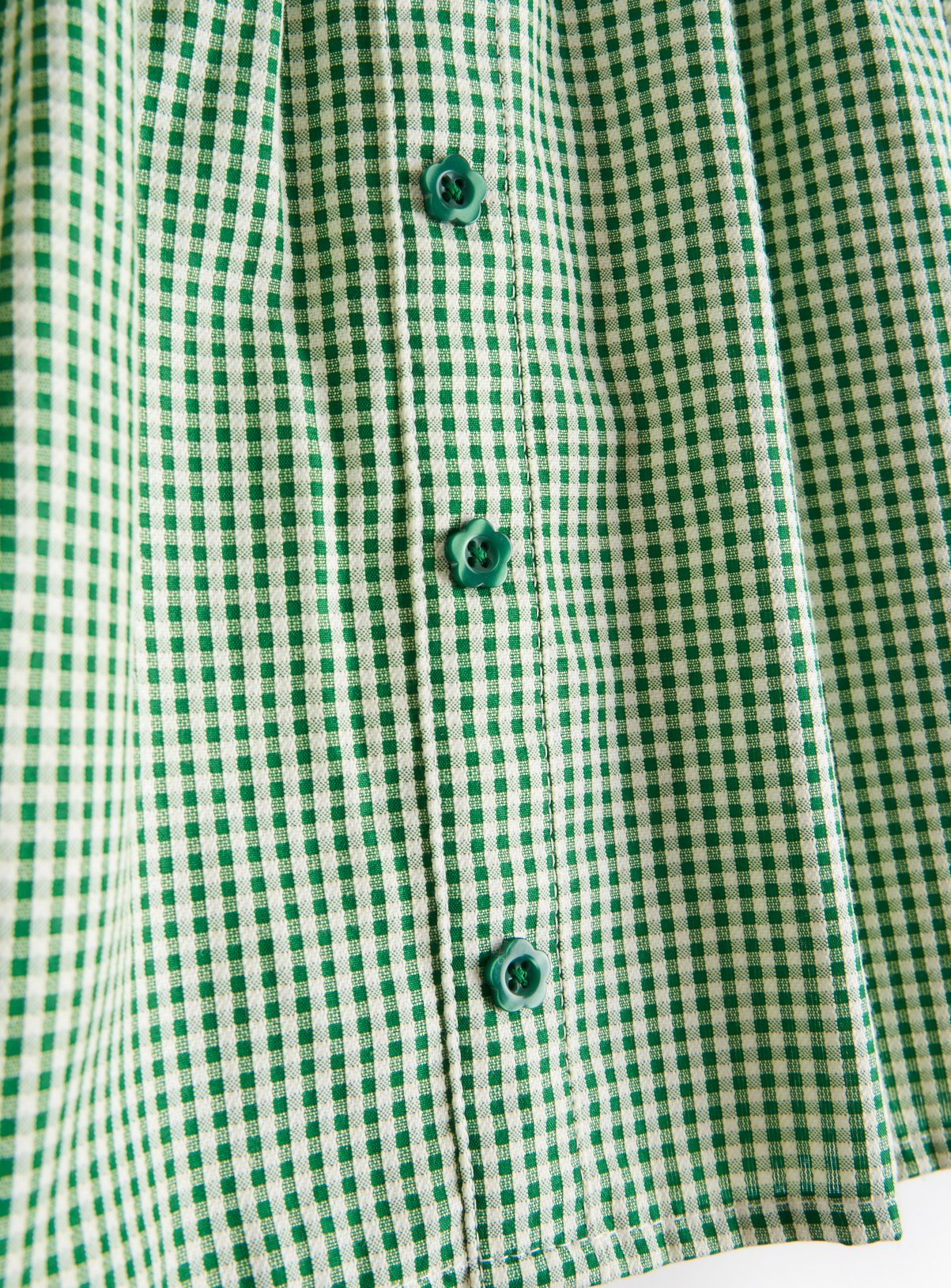 2 Pack Green Gingham Skirt 11 years - Image 3 thumbnail