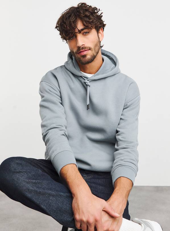 JACAMO Relaxed Overhead Hooded Sweat Blue 1XL