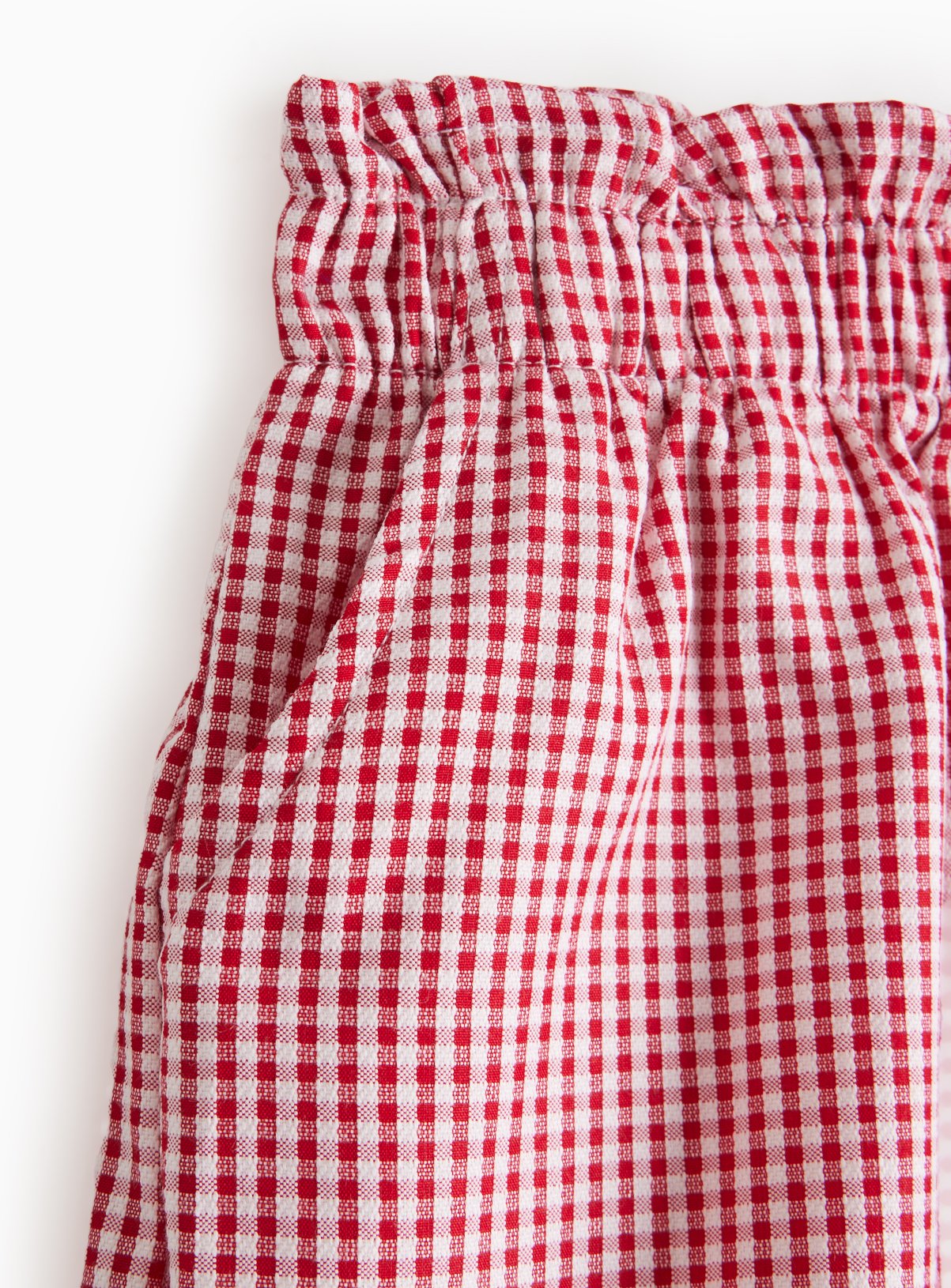 2 Pack Red Gingham Shorts 6 years - Image 2 thumbnail