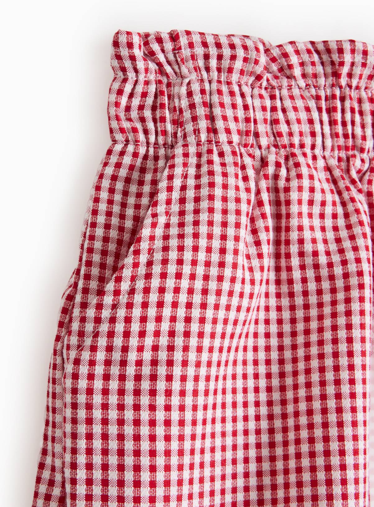 2 Pack Red Gingham Shorts 6 years - Image 2