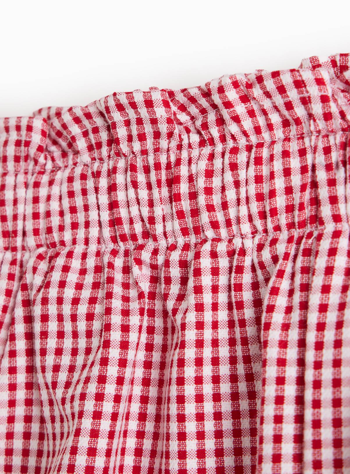 2 Pack Red Gingham Shorts 6 years - Image 4
