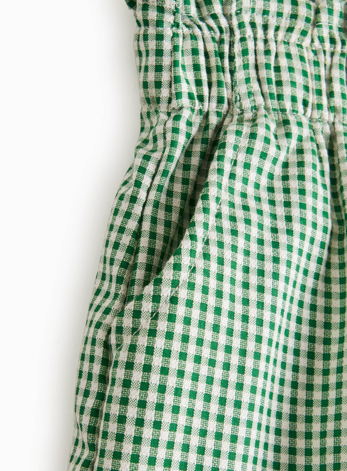 2 Pack Green Gingham Shorts 11 years - Image 2