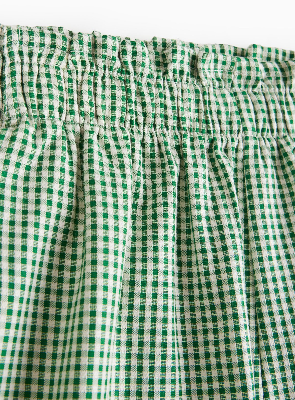 2 Pack Green Gingham Shorts 11 years - Image 3 thumbnail