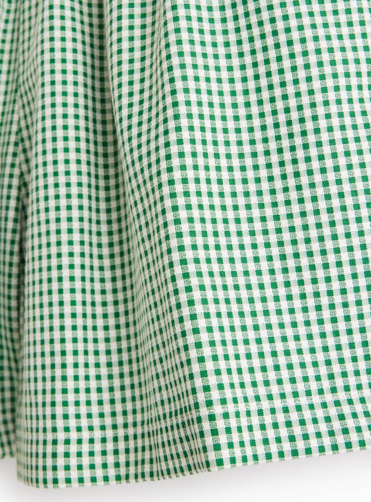 2 Pack Green Gingham Shorts 11 years - Image 4