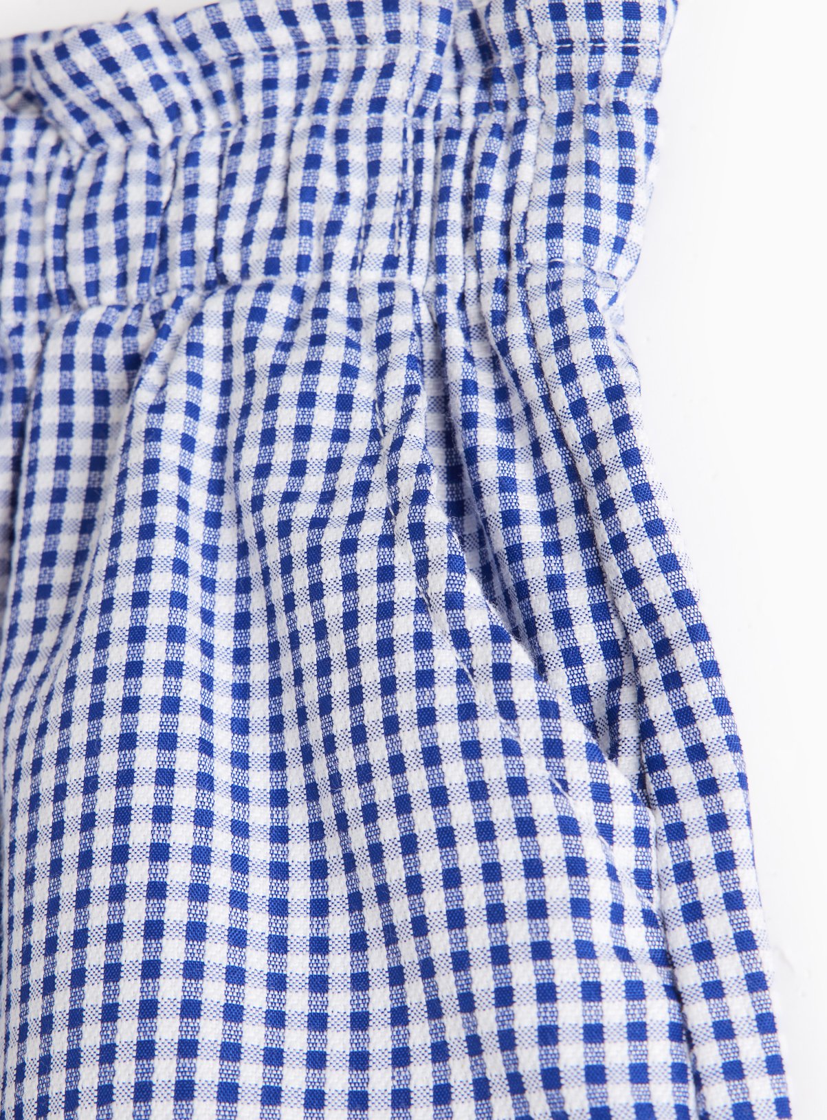2 Pack Navy Gingham Shorts 11 years - Image 3 thumbnail