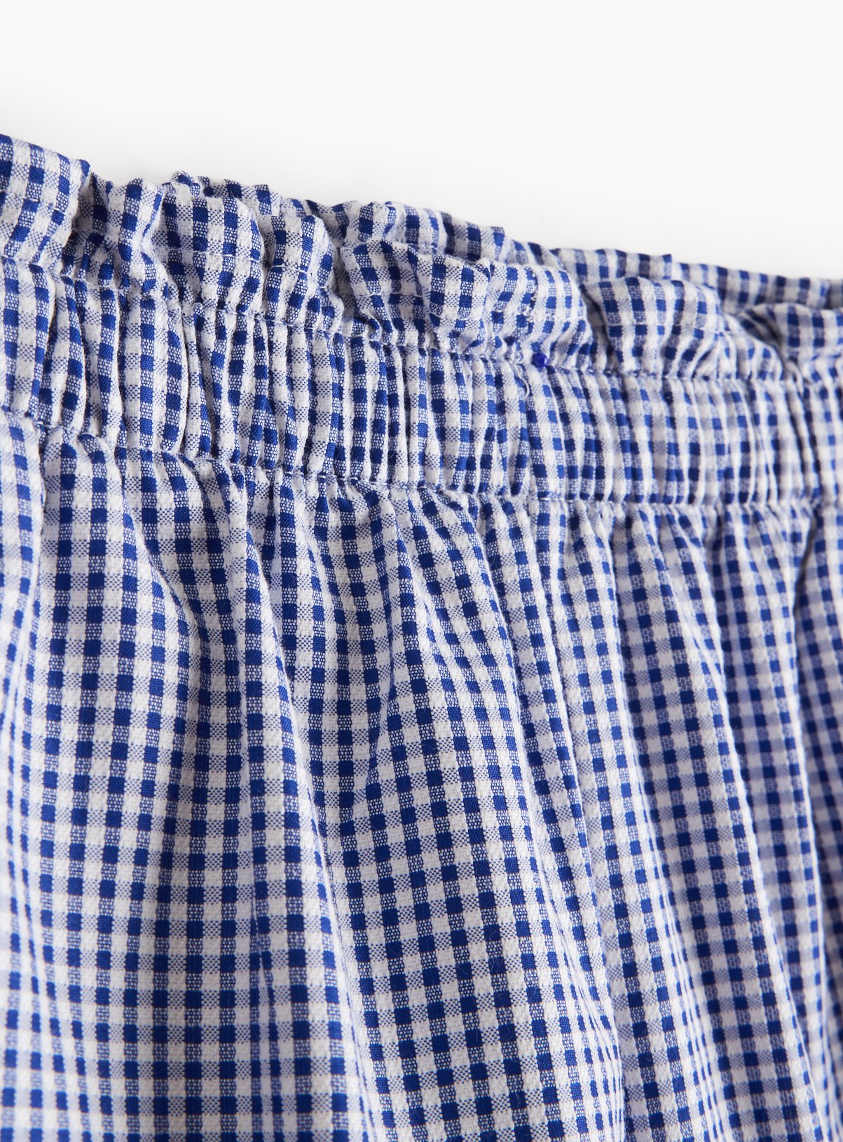 2 Pack Navy Gingham Shorts 7 years - Image 2 thumbnail