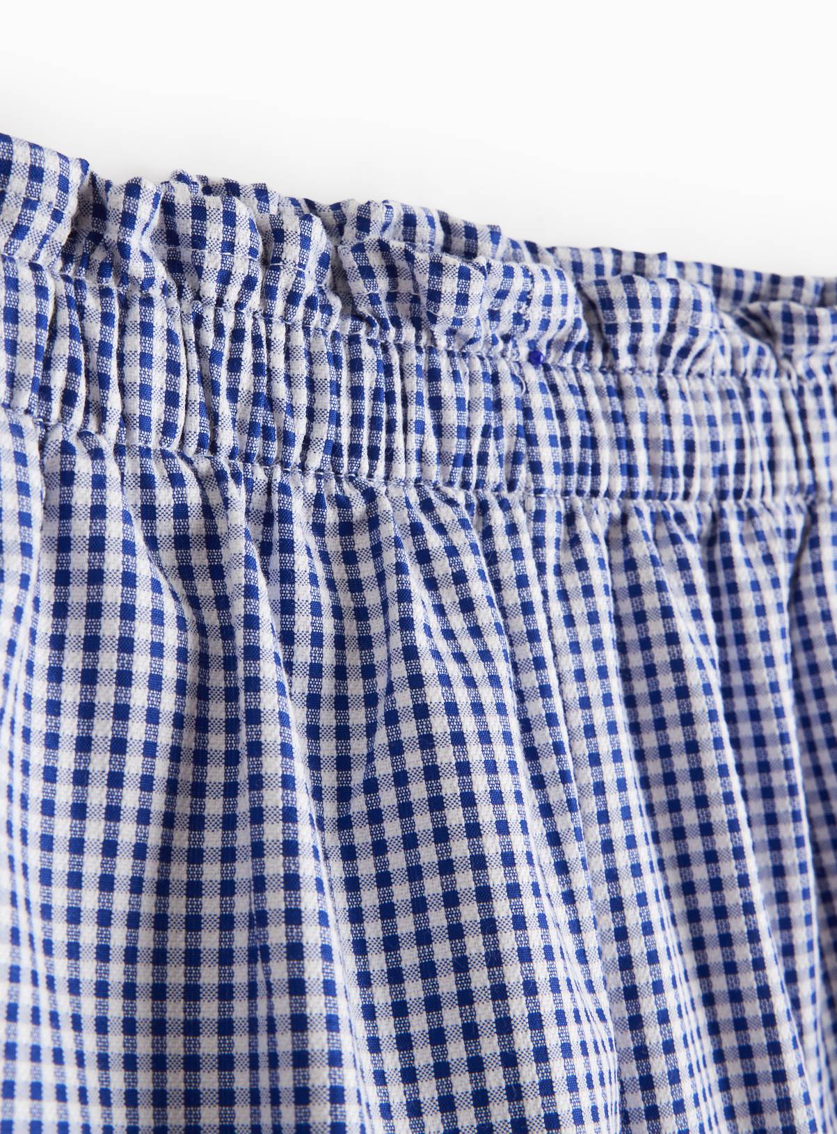 2 Pack Navy Gingham Shorts 7 years - Image 2