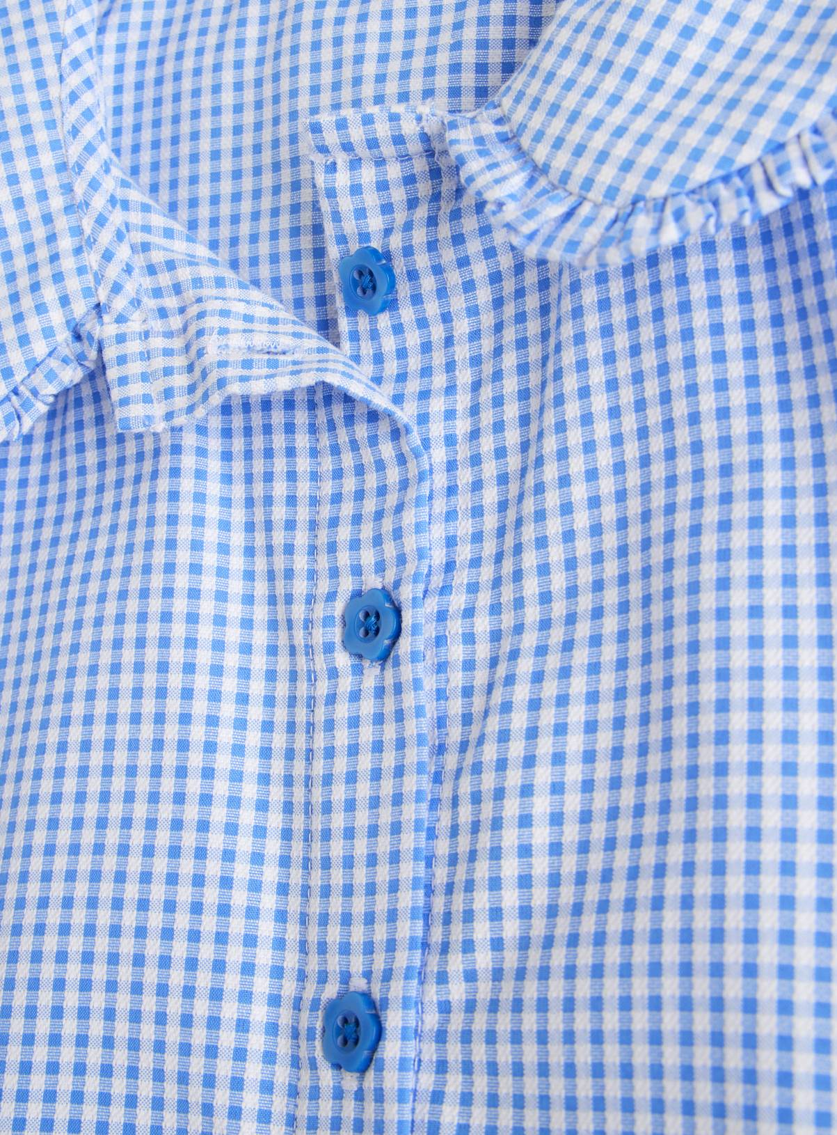 2 Pack Blue Gingham Blouse 11 years - Image 2