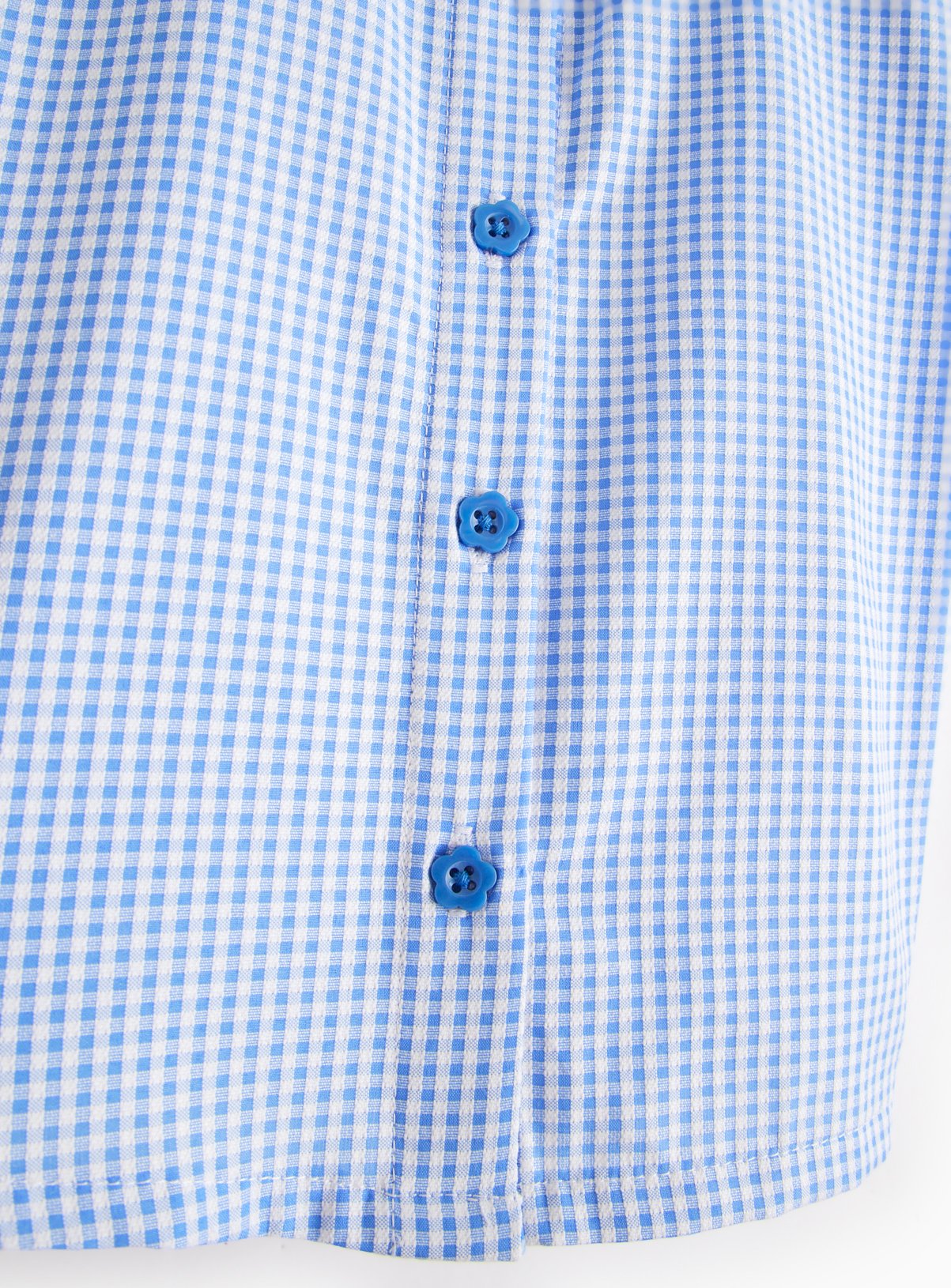 2 Pack Blue Gingham Blouse 11 years - Image 4 thumbnail
