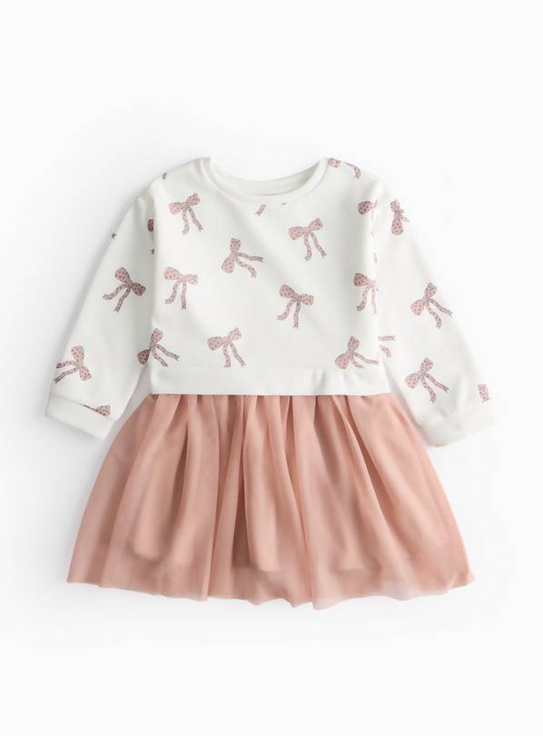 Bow Print Tutu Sweat Dress 4-5 years