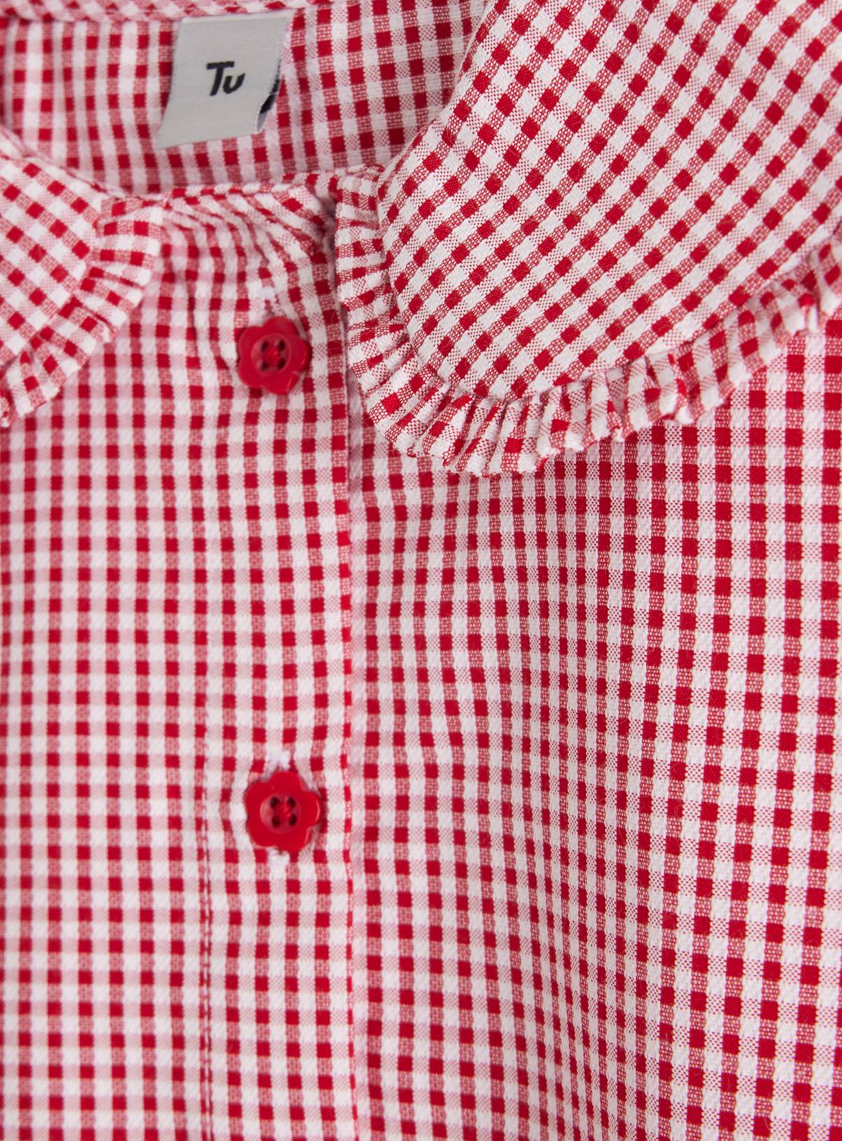 2 Pack Red Gingham Blouse 12 years - Image 2