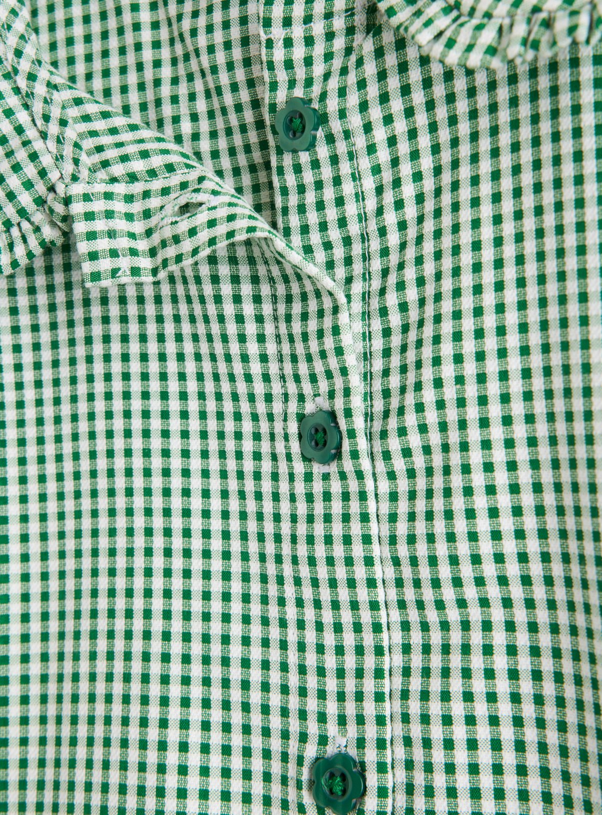2 Pack Green Gingham Blouse 6 years - Image 2 thumbnail
