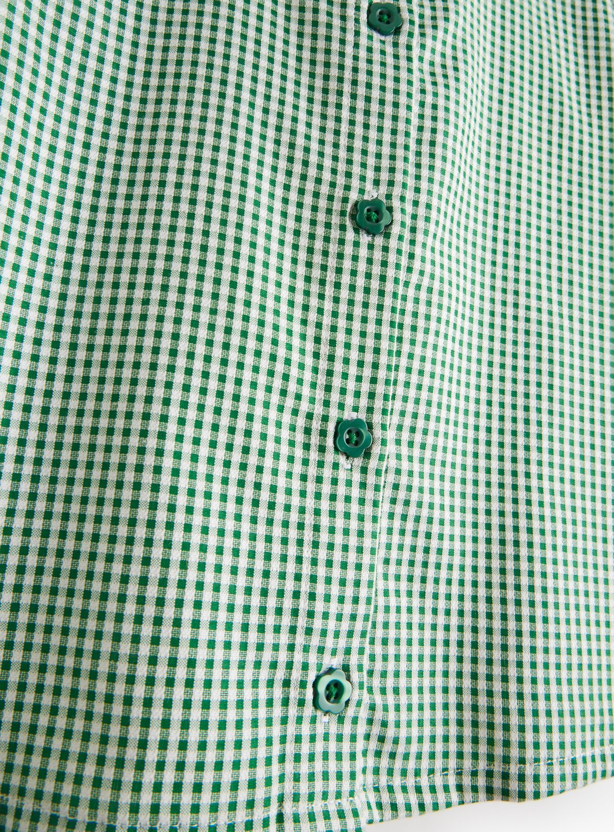2 Pack Green Gingham Blouse 6 years - Image 3 thumbnail