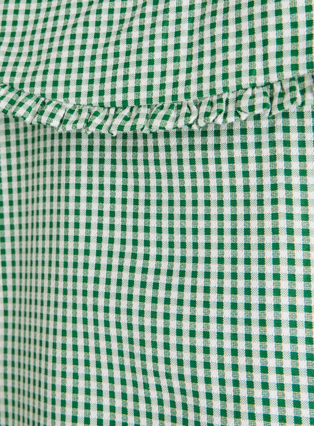 2 Pack Green Gingham Blouse 6 years - Image 4 thumbnail
