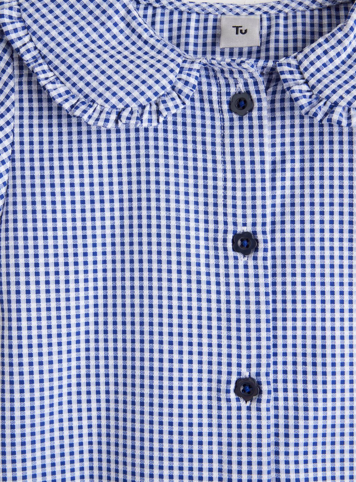 2 Pack Navy Gingham Blouse 4 years - Image 2