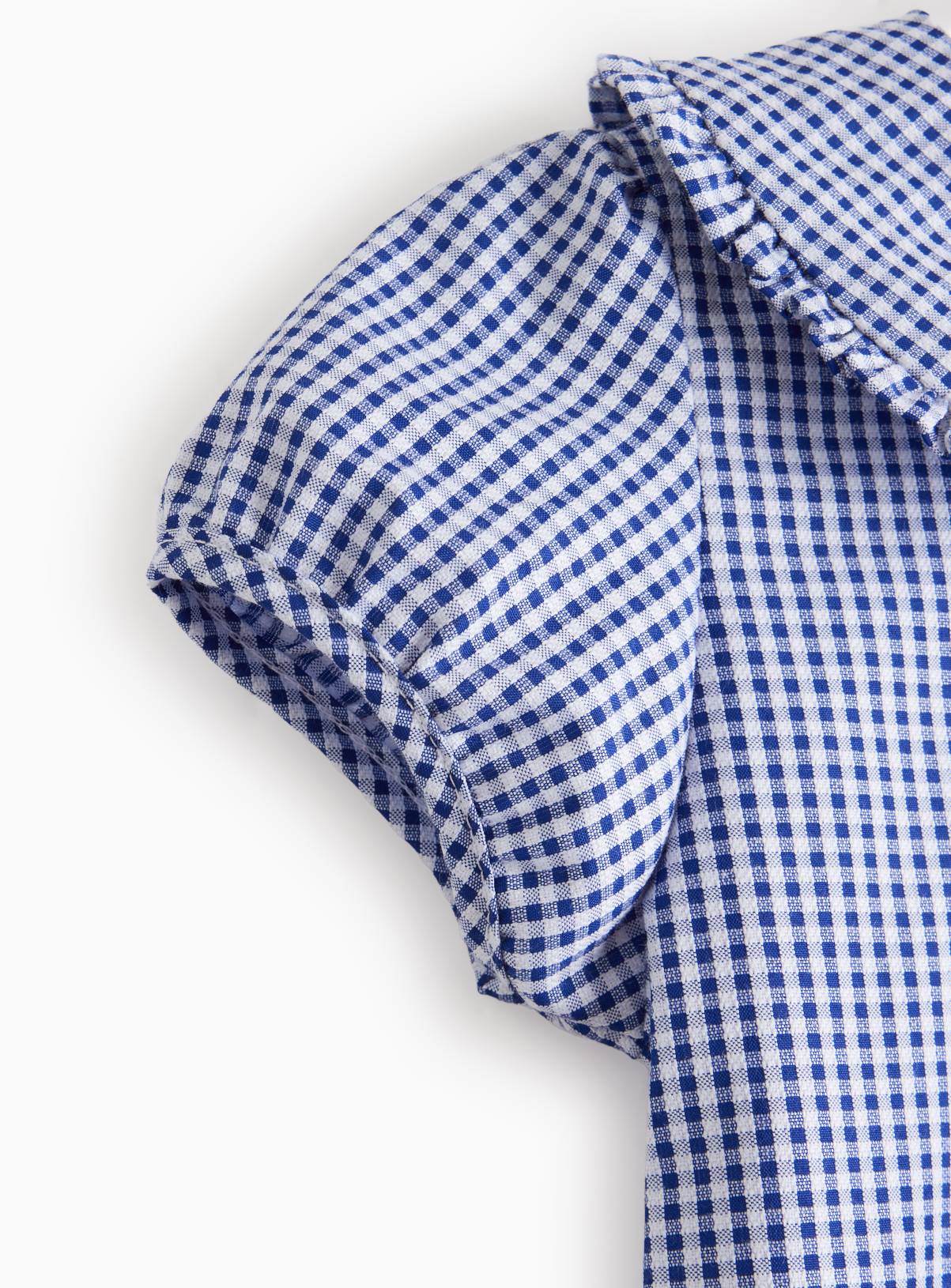 2 Pack Navy Gingham Blouse 4 years - Image 3