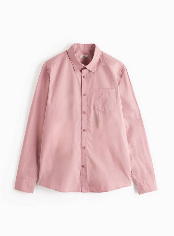 Pink Paper Touch Long Sleeve Shirt  XXXL