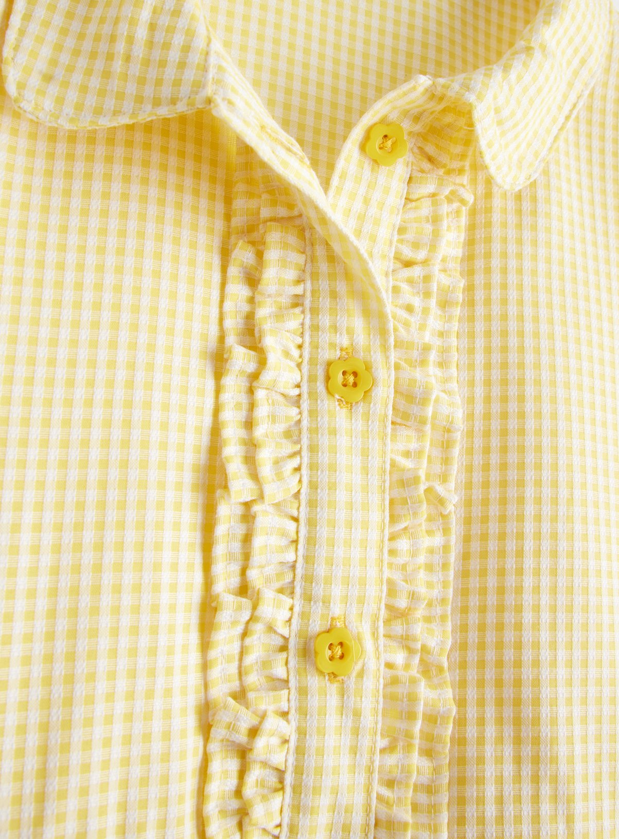 2 Pack Classic Yellow Back Bow Gingham Dress Generous Fit 13 years - Image 2 thumbnail