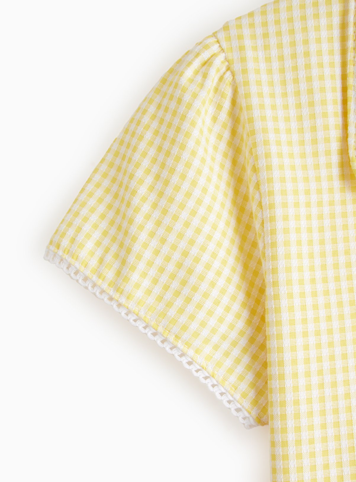 2 Pack Classic Yellow Back Bow Gingham Dress Generous Fit 13 years - Image 4 thumbnail