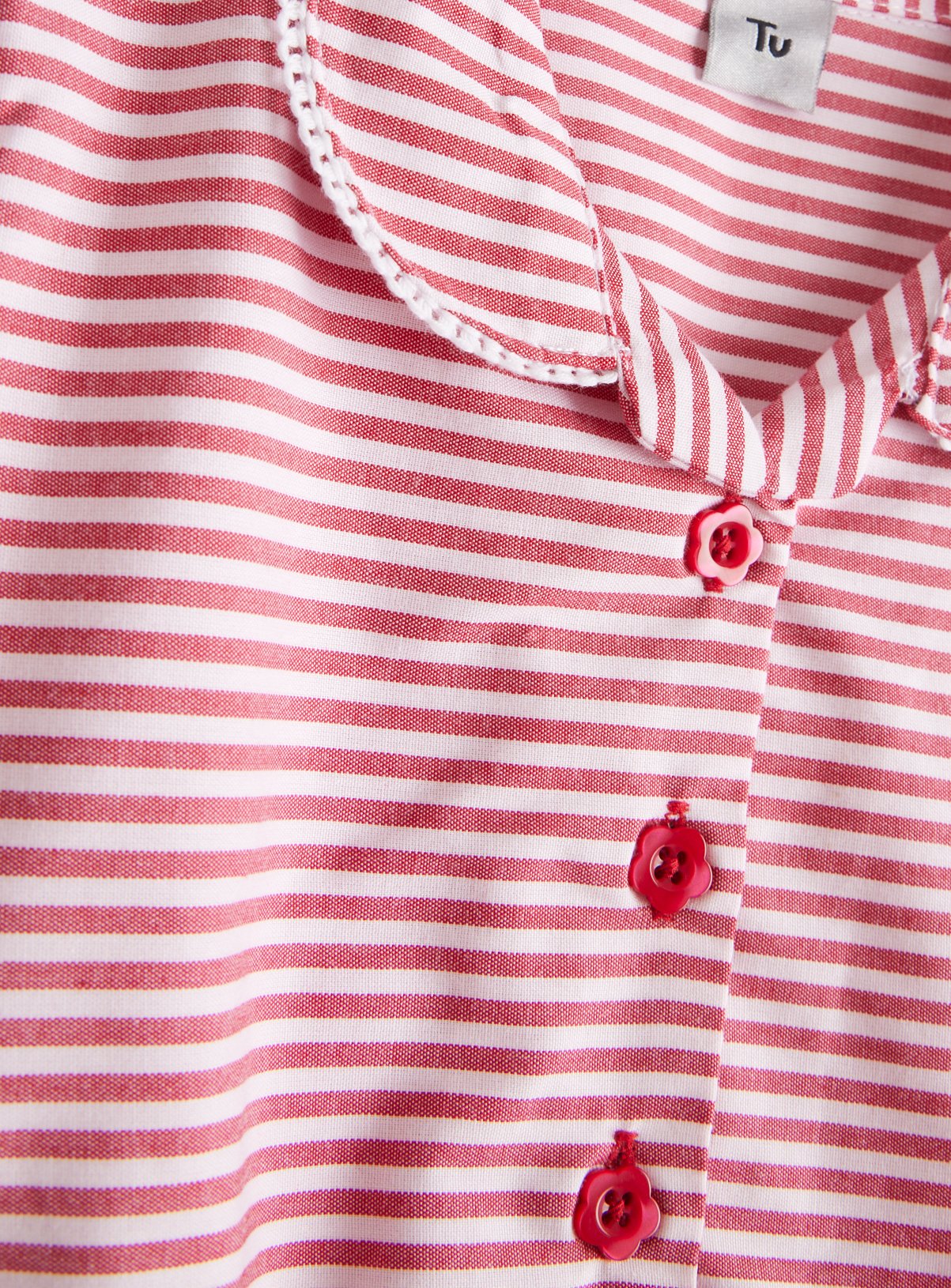 Red Stripe Cotton Blend Dress 2 Pack 11 years - Image 3 thumbnail