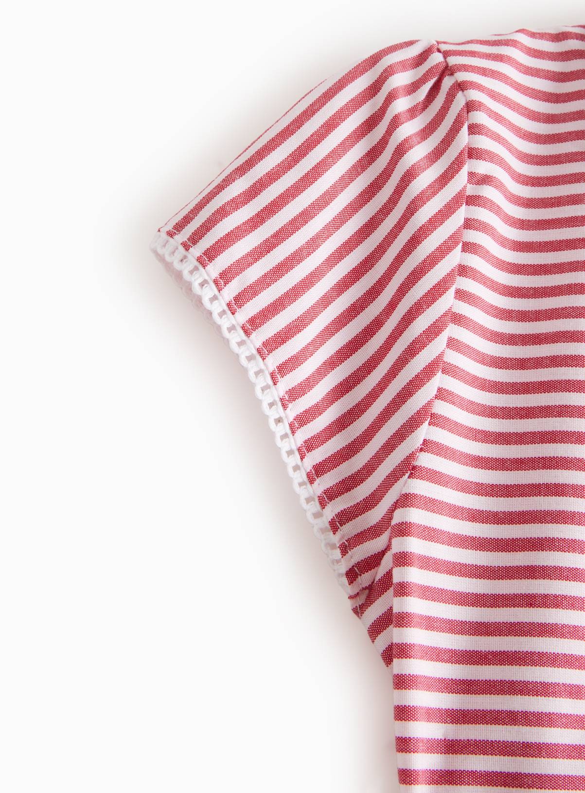 Red Stripe Cotton Blend Dress 2 Pack 11 years - Image 4