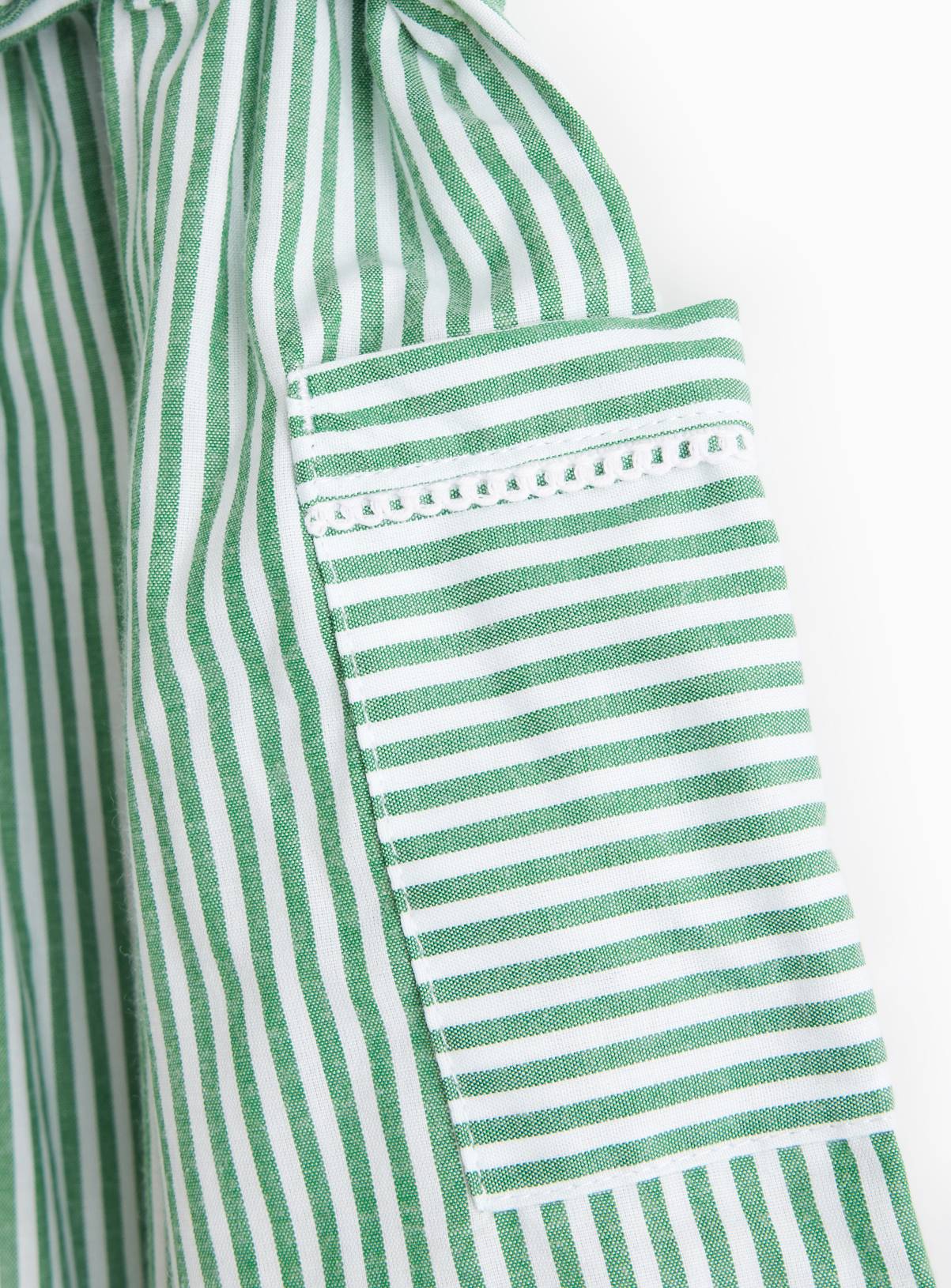 Green Stripe Cotton Blend Dress 2 Pack 11 years - Image 4