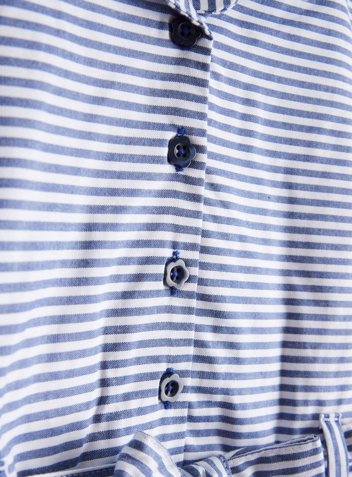2 Pack Navy Stripe Dress 4 years - Image 2