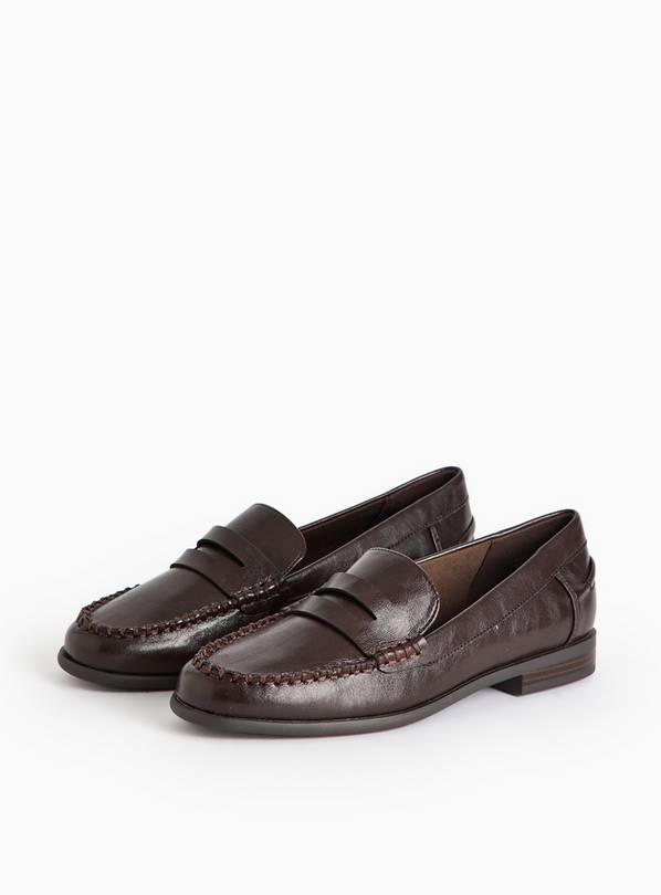 Brown PU Formal Loafers 4